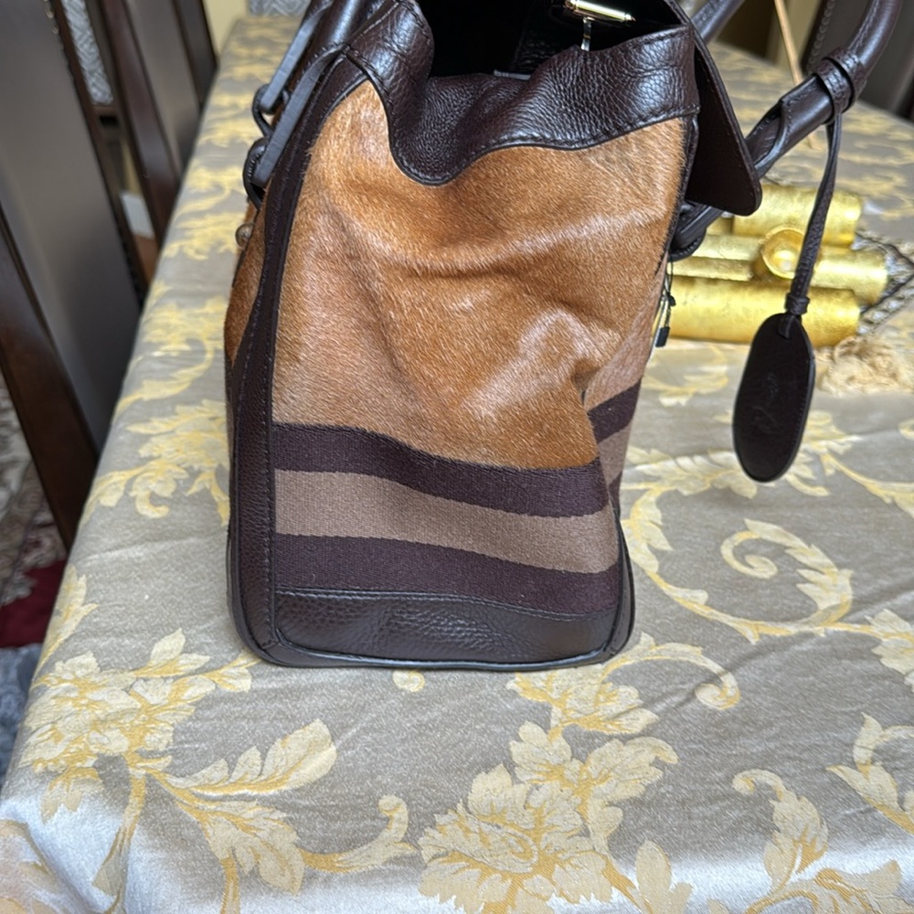 Elegant Brown Leather Men's Bag - Picture 7 of 13